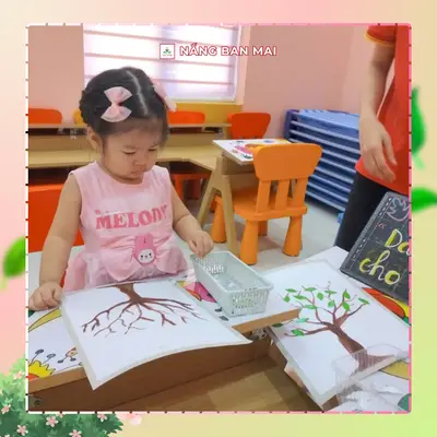 DÁN LÁ CHO CÂY, BÉ YÊU HỌC ĐIỀU HAY – ảnh 5