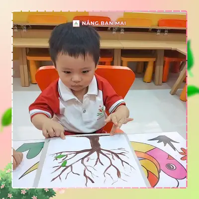 DÁN LÁ CHO CÂY, BÉ YÊU HỌC ĐIỀU HAY – ảnh 8