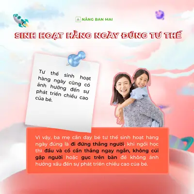 6 THÓI QUEN TỐT GIÚP BÉ TĂNG CHIỀU CAO - ĐÁNH BAY NỖI LO CON BỊ THẤP BÉ – ảnh 3
