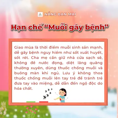 CẨM NANG BẢO VỆ SỨC KHOẺ CỦA TRẺ KHI THỜI TIẾT GIAO MÙA – ảnh 8