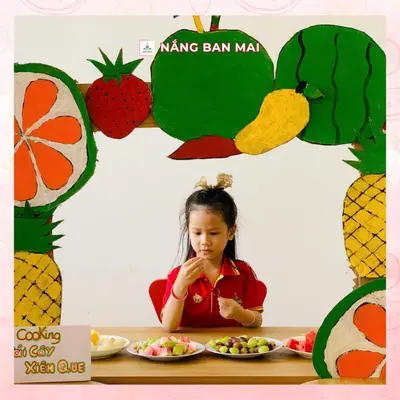 BÉ YÊU KHÉO TAY, XIÊN QUE TRÁI CÂY ĐẦY MÀU SẮC – ảnh 3