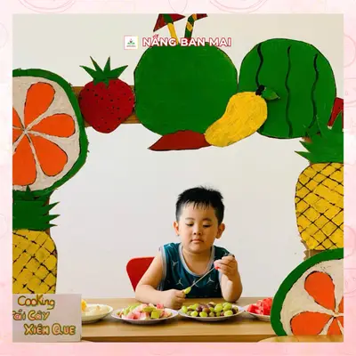 BÉ YÊU KHÉO TAY, XIÊN QUE TRÁI CÂY ĐẦY MÀU SẮC – ảnh 4
